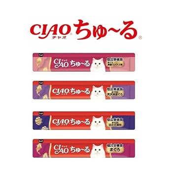 509456　チャオ ちゅ~る 総合栄養食バラエティ 80本　４個セット Amazon.co.jp: チャオ (CIAO) ちゅ~る 総合栄養食バラエティ 80